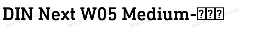 DIN Next W05 Medium字体转换